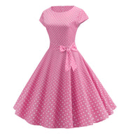 retro fashion print dresses