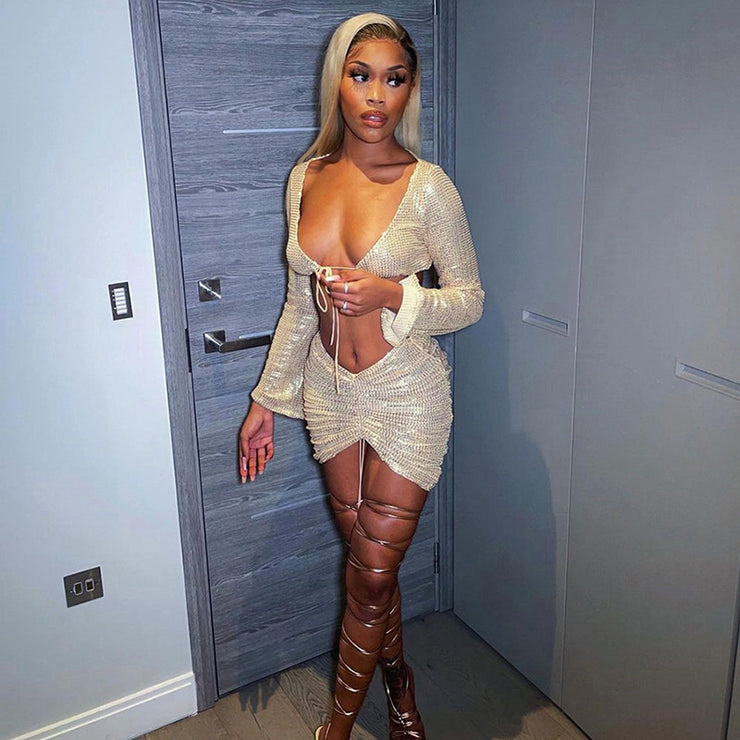 High Waist  Skirt Casual Suit