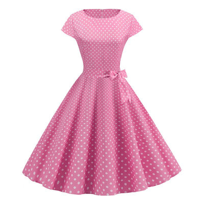 retro fashion print dresses