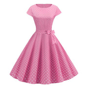 retro fashion print dresses
