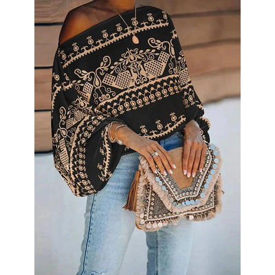 Off-the-shoulder T-Shirts Tops for Office Urban Vintage