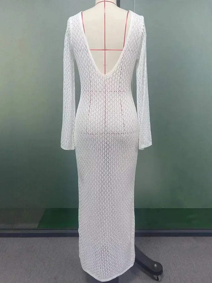Women's Sexy t Cover-Up Sun Protection Dress See Through Slim Lady
