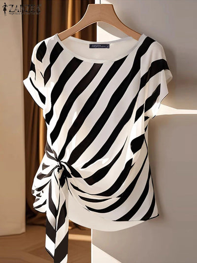 Striped Printed Tops