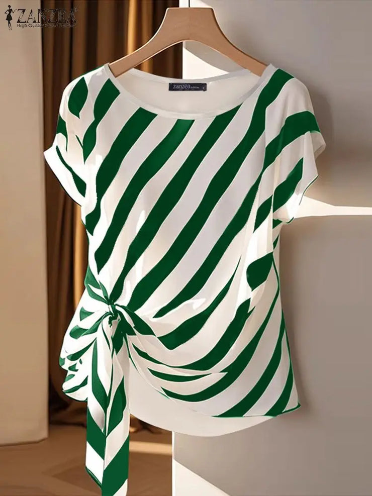 Striped Printed Tops