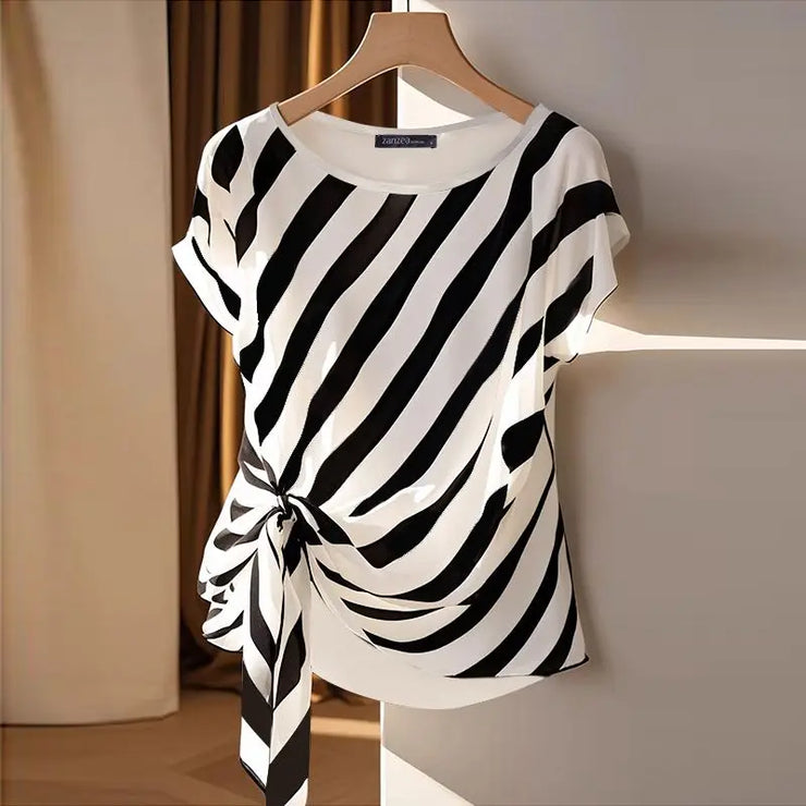 Striped Printed Tops