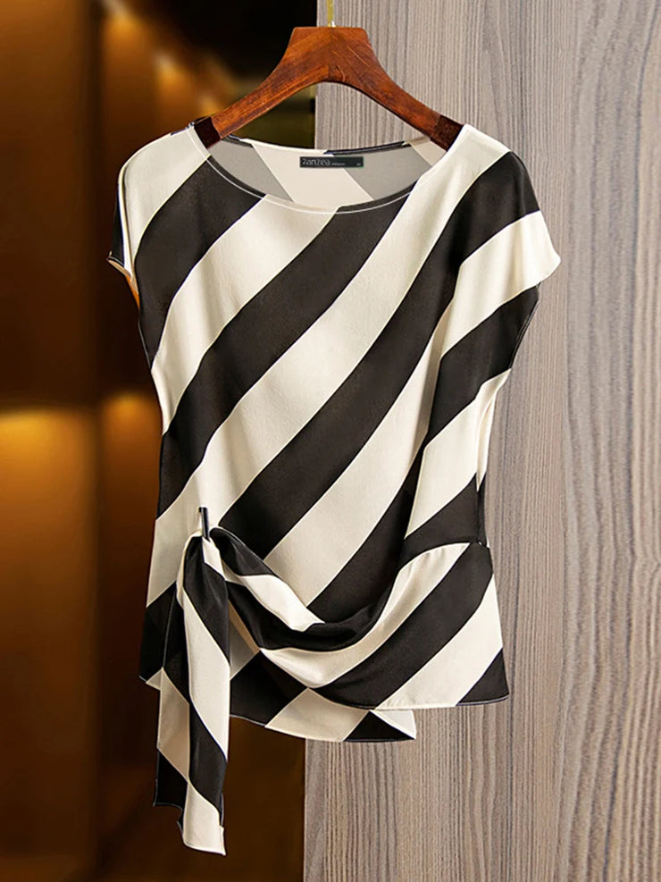 Striped Printed Tops
