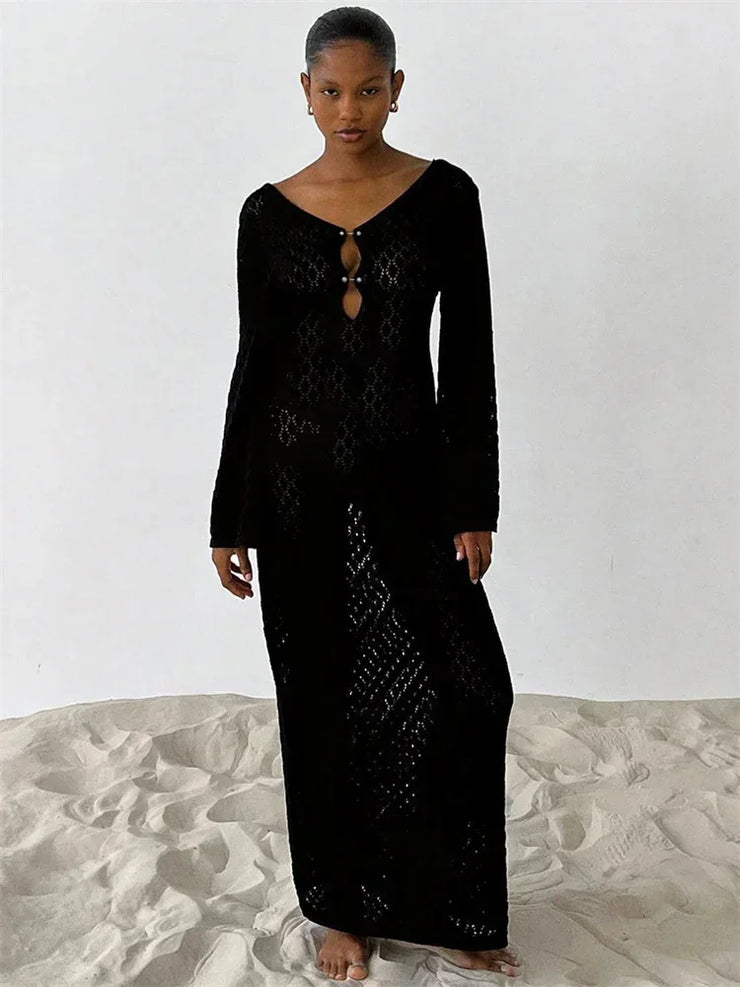 Women's Sexy t Cover-Up Sun Protection Dress See Through Slim Lady