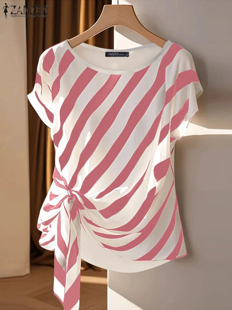 Striped Printed Tops