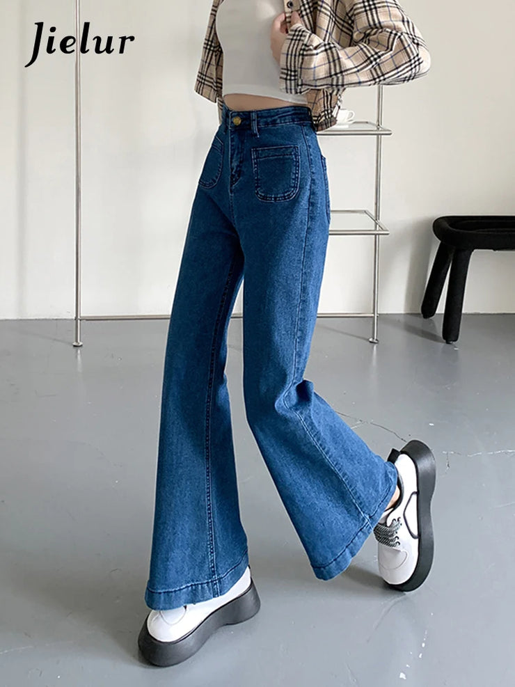 Dark Blue Flare Jeans