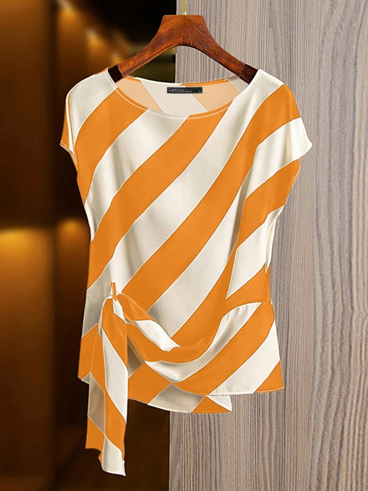 Striped Printed Tops
