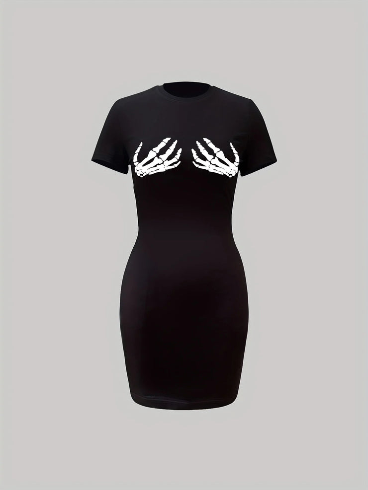 Women's plus size summer s short sleeved round neck