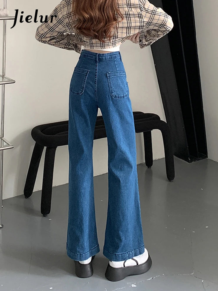 Dark Blue Flare Jeans