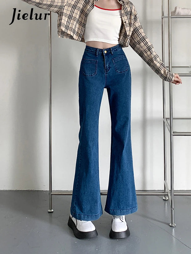 Dark Blue Flare Jeans