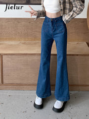 Dark Blue Flare Jeans