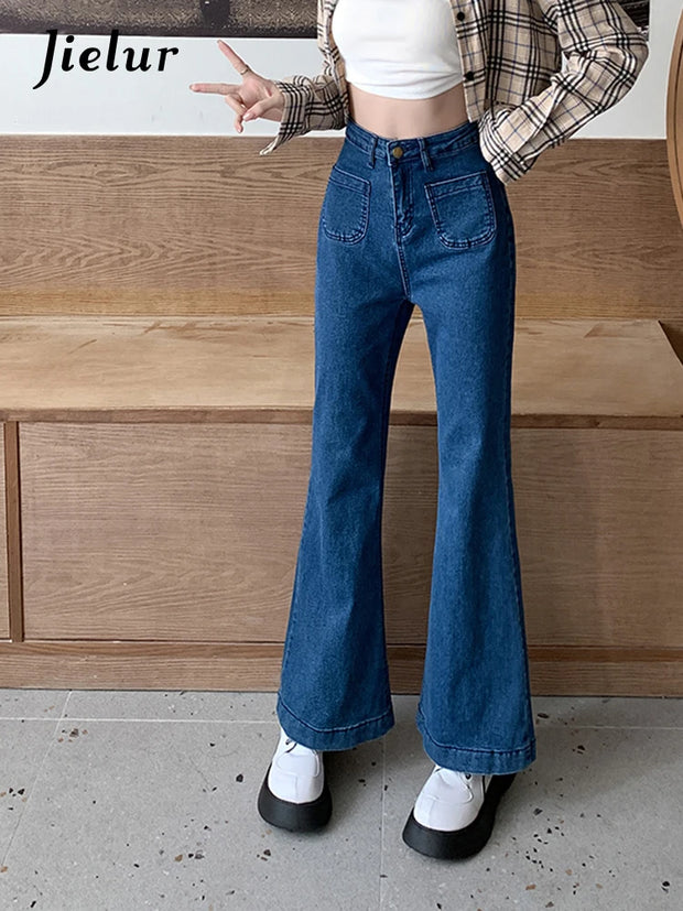 Dark Blue Flare Jeans