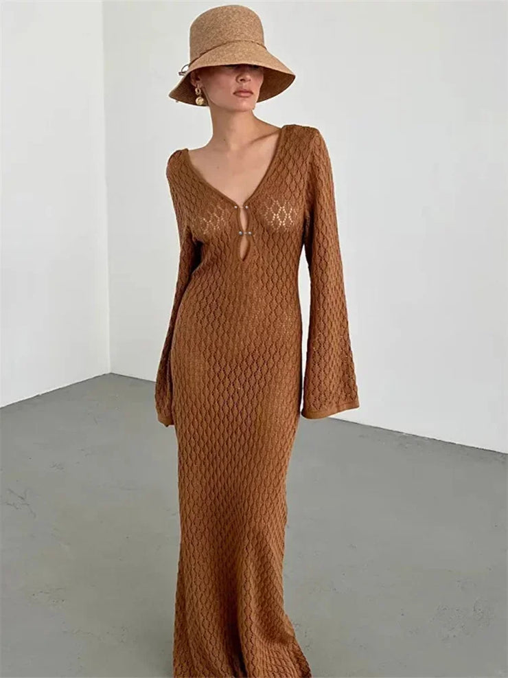 Women's Sexy t Cover-Up Sun Protection Dress See Through Slim Lady