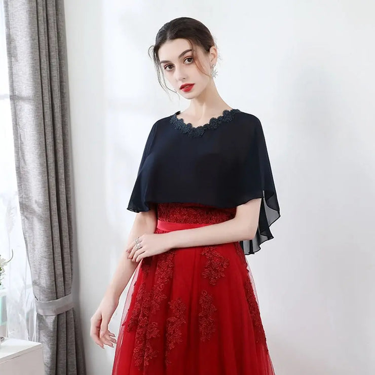 Fashion Chiffon Bridesmaid Shawl Mesh Solid Color Veil Shawl Cover Up Dress Accessory Thin Shawl Wedding