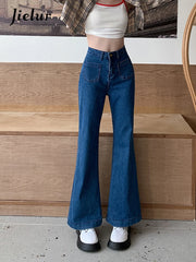 Dark Blue Flare Jeans