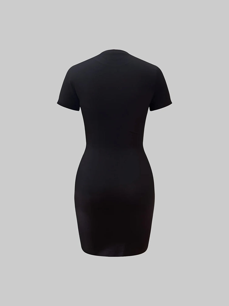 Women's plus size summer s short sleeved round neck